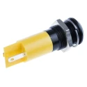 RS PRO Yellow Panel Mount Indicator 24V DC 20mA Solder Tab Termination Prominent 207-898