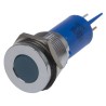 RS PRO Blue Panel Mount Indicator 24V AC/DC, 20mA, Flush Bezel, Solder Tab, 16mm Mounting, Model 208-289