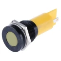 RS PRO Yellow Panel Mount Indicator 24 V AC 24 V DC 20mA Solder Tab Flush 16mm 208-324