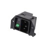 Schurter C14 Panel Mount PCB IEC Connector, Straight, 250V, 15A, Female DC21.0024.1111