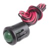 RS PRO Green Panel Mount Indicator 2V DC, 20mA, Lead Wire, Prominent Bezel 209-125