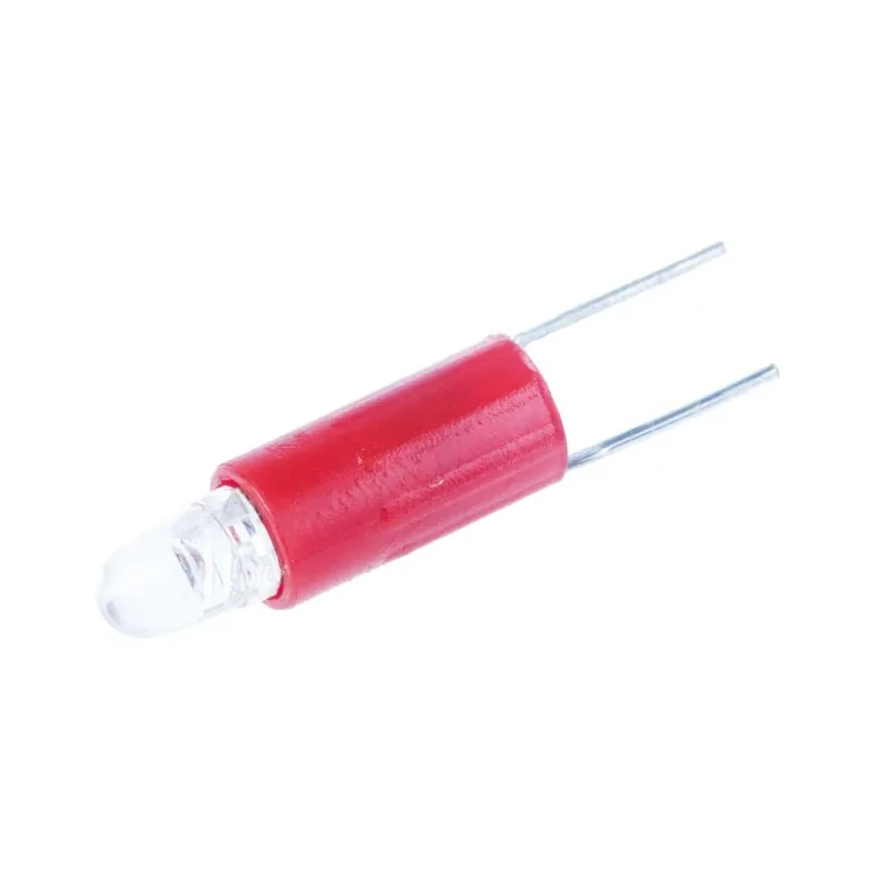 RS PRO Red Indicator Lamp Single Chip LED, 4.25 mm Diameter, 17 mm Length, 630 nm Peak Wavelength 205-785