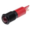 RS PRO Red Panel Mount LED Indicator 12V DC Solder Tab Prominent Bezel 47mm 14mm Mount Hole 209-850