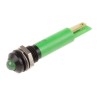 RS PRO Green Panel Mount Indicator 110V AC, 6mA, Solder Tab, Prominent Bezel 210-513