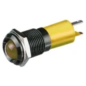 RS PRO Yellow Panel Mount Indicator 12V DC 20mA Solder Tab IP67 Prominent 210-478