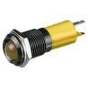 RS PRO Yellow Panel Mount Indicator 12V DC 20mA Solder Tab IP67 Prominent 210-478