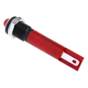 RS PRO Red Panel Mount LED Indicator 12V DC, 20mA, Solder Tab, Prominent Bezel 211-386