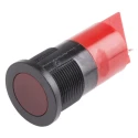RS PRO Red Panel Mount Indicator 24 V AC/DC 20mA Solder Tab Flush Bezel 22mm 211-645