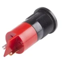 RS PRO Red Panel Mount Indicator 24 V AC/DC 20mA Solder Tab Flush Bezel 22mm 211-645