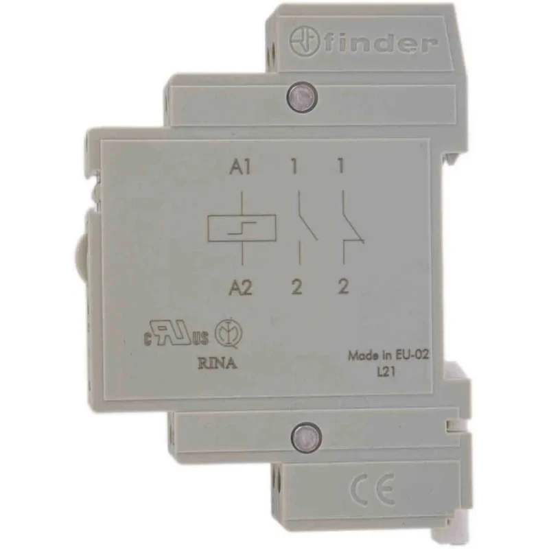 Finder Modular Step Relay DIN Rail 24V DC Coil 16A SPST-NO 58.4mm Energy Efficient 20.21.9.024.0000