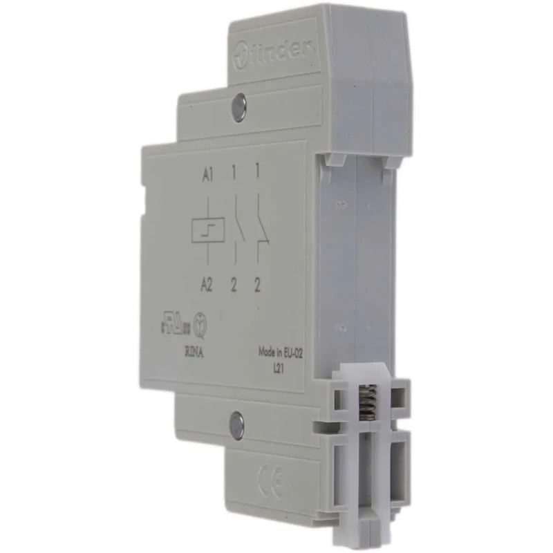 Finder Modular Step Relay DIN Rail 24V DC Coil 16A SPST-NO 58.4mm Energy Efficient 20.21.9.024.0000