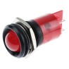 RS PRO Red Panel Mount LED Indicator 24V DC 36V DC 10mA Prominent Bezel 22mm Hole 212-216