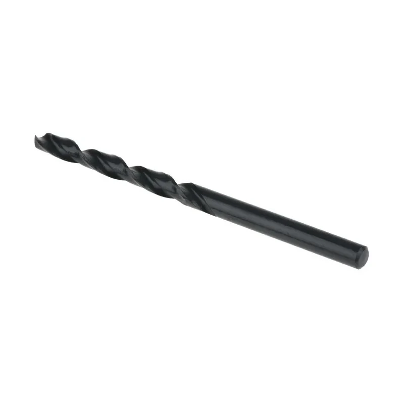 RS PRO HSS Twist Drill Bit Set 4.5mm Diameter, 80mm Overall Length, 10 Pcs, Spiral Flute, Cylindrical Shank, Black 213-023