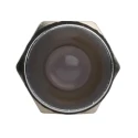 RS PRO Red Panel Mount LED Indicator 24V AC/DC 20mA IP67 Recessed Solder Tab 8mm Silver Bezel 41mm 212-395