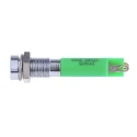 RS PRO Green Panel Mount Indicator 12V DC 20mA Recessed Solder Tab 34.4mm 6mm Hole 211-415