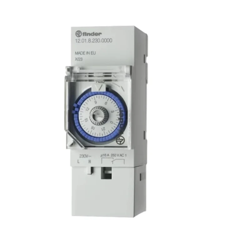 Finder Staircase Timer 12 230V AC, SPDT, 48 Memory, 70h Battery, Rail Mount, 12.01.8.230.0000