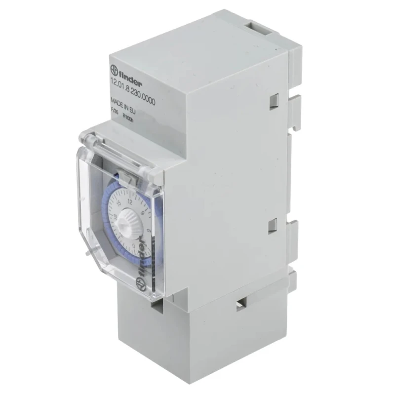 Finder Staircase Timer 12 230V AC, SPDT, 48 Memory, 70h Battery, Rail Mount, 12.01.8.230.0000