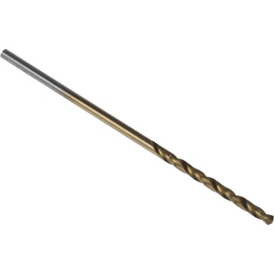 RS PRO HSS Jobber Drill Bit 1.2 mm Diameter, 38 mm Overall Length, TiN Coated, 10 Pieces, Spiral Flute, Cylindrical 213-310