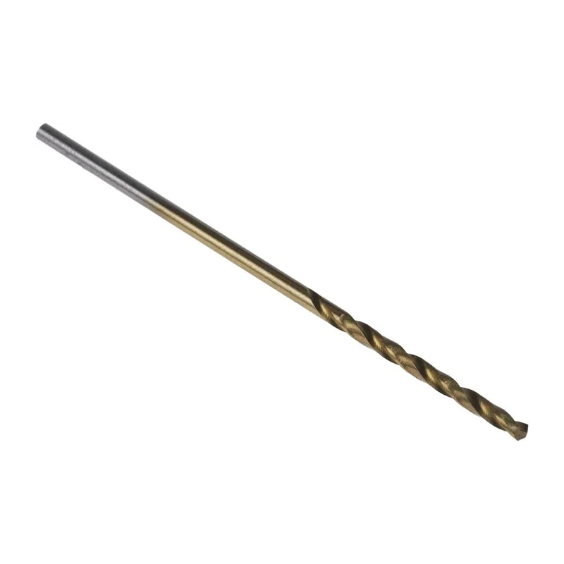 RS PRO HSS Jobber Drill Bit 1.2 mm Diameter, 38 mm Overall Length, TiN Coated, 10 Pieces, Spiral Flute, Cylindrical 213-310