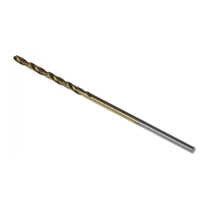 RS PRO HSS Jobber Drill Bit 1.2 mm Diameter, 38 mm Overall Length, TiN Coated, 10 Pieces, Spiral Flute, Cylindrical 213-310