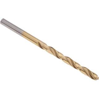 RS PRO HSS Jobber Drill Bit Set, 4.5mm Diameter, 80mm Overall Length, Helical Flute, Titanium Nitride Finish, Box of 214-177