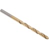 RS PRO HSS Jobber Drill Bit Set, 4.5mm Diameter, 80mm Overall Length, Helical Flute, Titanium Nitride Finish, Box of 214-177