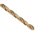 RS PRO HSS Jobber Drill Bit Set, 4.5mm Diameter, 80mm Overall Length, Helical Flute, Titanium Nitride Finish, Box of 214-177