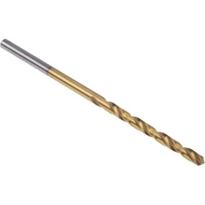 RS PRO HSS Jobber Drill Bit 2.5mm, Titanium Nitride Finish, 57mm Overall Length, 10 Pcs, Helical, Cylindrical Shank 213-922