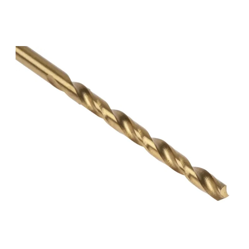 RS PRO HSS Jobber Drill Bit 2.5mm, Titanium Nitride Finish, 57mm Overall Length, 10 Pcs, Helical, Cylindrical Shank 213-922