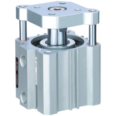 SMC Pneumatic Guided Cylinder, 32mm Bore, 50mm Stroke, Aluminium Alloy, CQM Series, Double Acting, CDQMB32-50