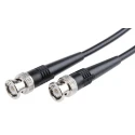 Radiall Coaxial Cable Assembly Series, Male BNC to Male BNC, 2 m, 50 Ohm, Black, RoHS, R284C0351006
