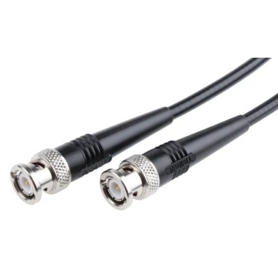 Radiall Coaxial Cable Assembly Series, Male BNC to Male BNC, 2 m, 50 Ohm, Black, RoHS, R284C0351006