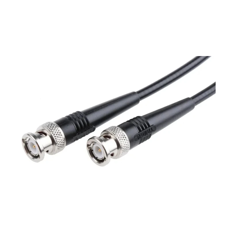 Radiall Coaxial Cable Assembly Series, Male BNC to Male BNC, 2 m, 50 Ohm, Black, RoHS, R284C0351006