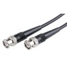 Radiall Coaxial Cable Assembly Series, Male BNC to Male BNC, 2 m, 50 Ohm, Black, RoHS, R284C0351006