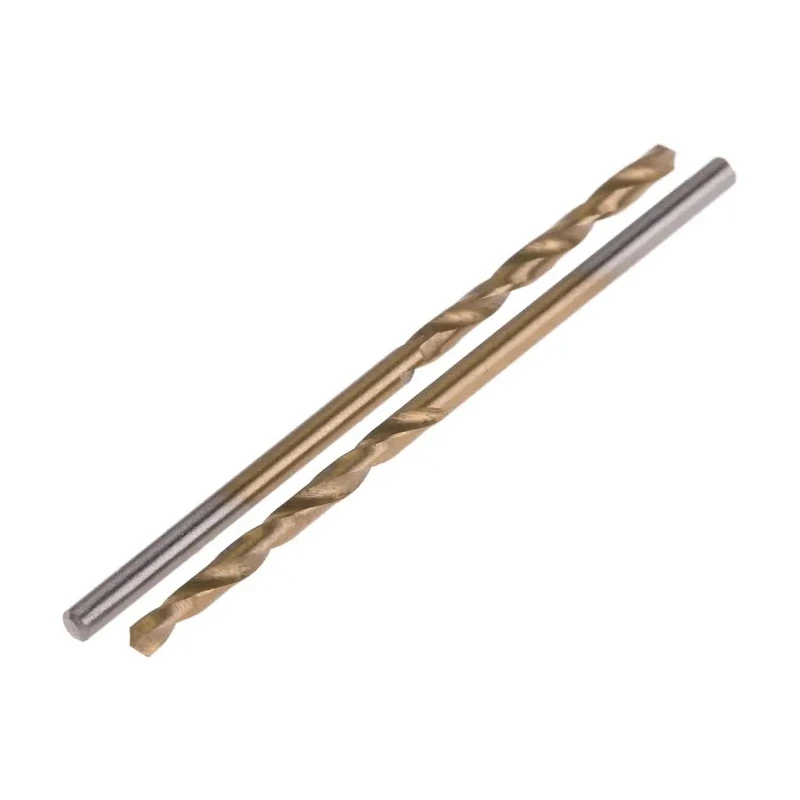 RS PRO HSS Jobber Drill Bit, 1.8mm Diameter, 46mm Overall Length, 4 Flutes, Cylindrical Shank, Tin Coated, Pack of 10 213-865