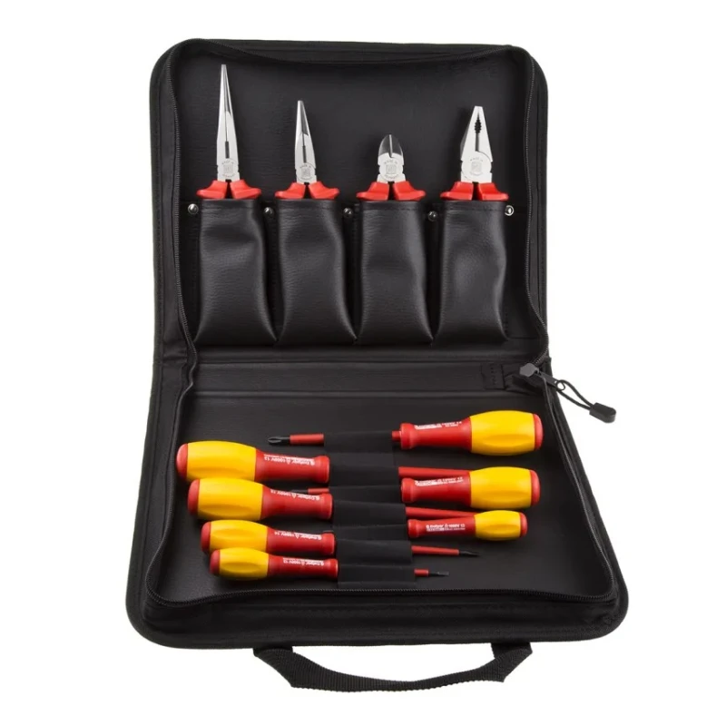 RS PRO 11 Piece Electrician Tool Kit with Pouch, VDE/1000V Approved 161-221