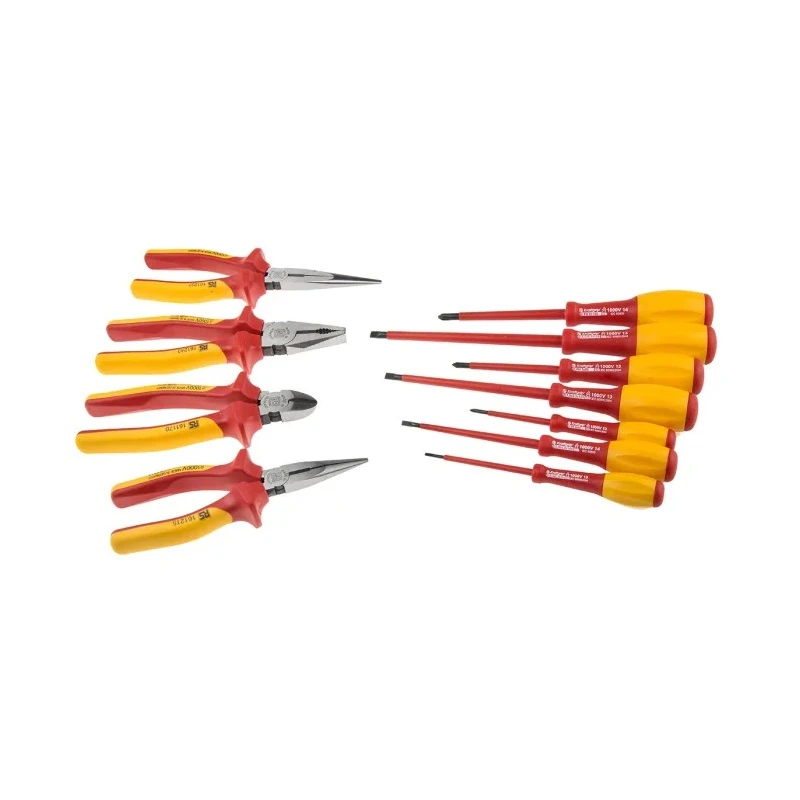 RS PRO 11 Piece Electrician Tool Kit with Pouch, VDE/1000V Approved 161-221