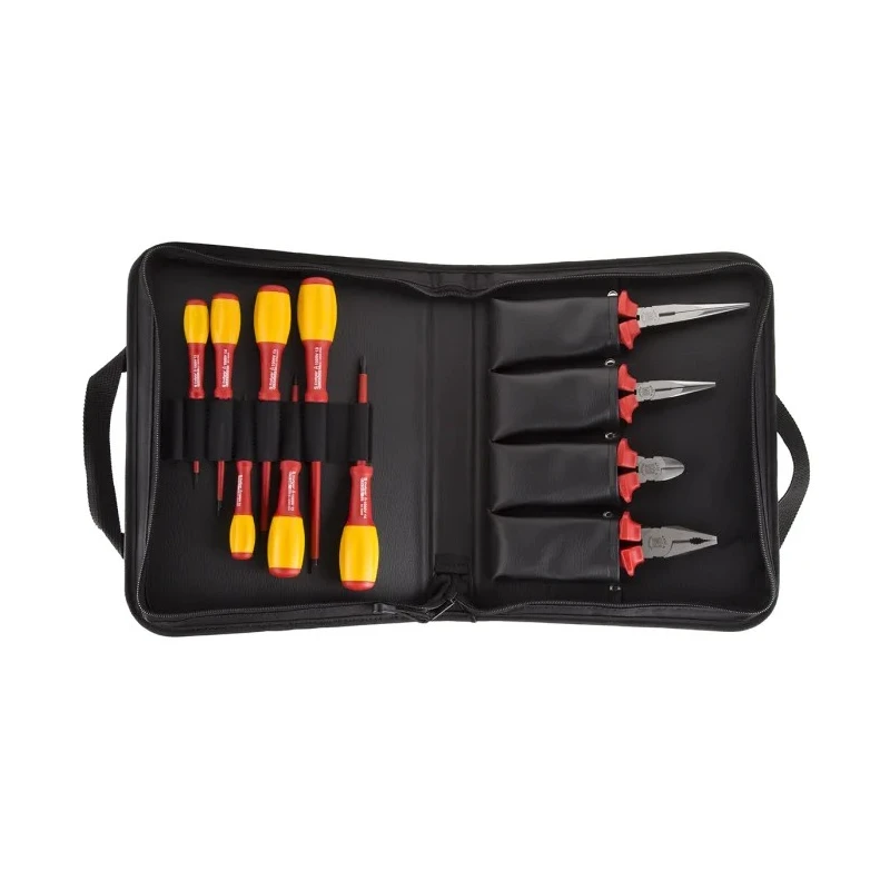 RS PRO 11 Piece Electrician Tool Kit with Pouch, VDE/1000V Approved 161-221