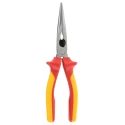 RS PRO Long Nose Plier VDE Insulated, 200mm, Dual Component Handle, Steel, Mirror Polished Finish, 1000V Rated, 161-237