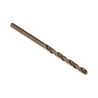 RS PRO Cobalt High Speed Steel Twist Drill Bit Set, 3.5mm x 70mm, Plain Shank, Amber Finish, 4 Flutes, 10 pcs 216-612