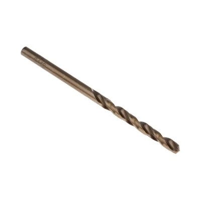 RS PRO Cobalt High Speed Steel Twist Drill Bit Set, 3.5mm x 70mm, Plain Shank, Amber Finish, 4 Flutes, 10 pcs 216-612