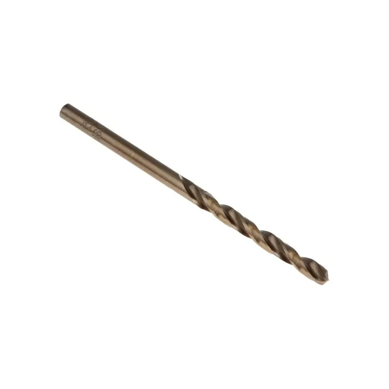 RS PRO Cobalt High Speed Steel Twist Drill Bit Set, 3.5mm x 70mm, Plain Shank, Amber Finish, 4 Flutes, 10 pcs 216-612