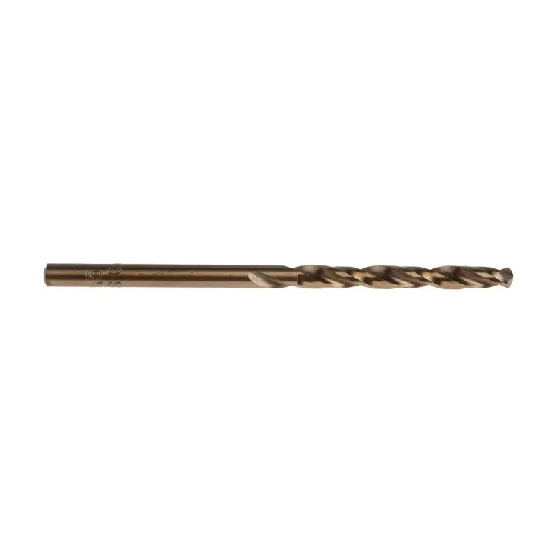 RS PRO Cobalt High Speed Steel Twist Drill Bit Set, 3.5mm x 70mm, Plain Shank, Amber Finish, 4 Flutes, 10 pcs 216-612
