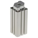 SMC Pneumatic Guided Cylinder, 25mm Bore, 50mm Stroke, Double Acting, CQM Series, Through Hole Mount, Aluminium CDQMB25-50