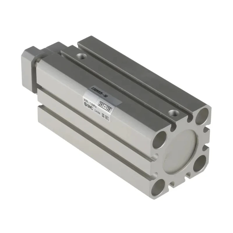 SMC Pneumatic Guided Cylinder, 25mm Bore, 50mm Stroke, Double Acting, CQM Series, Through Hole Mount, Aluminium CDQMB25-50