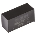 Recom RS3-1215D DC/DC Converter 15V/-15V Output, 9–18V Input, 3W, Through Hole, 8-Pin SIP, 85°C Max Temp
