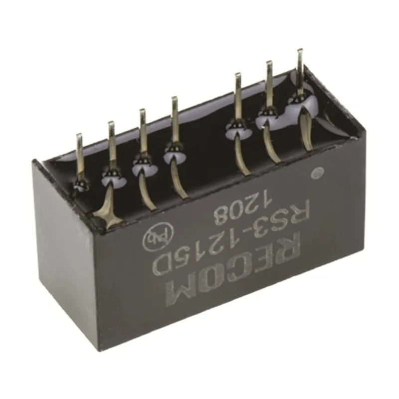 Recom RS3-1215D DC/DC Converter 15V/-15V Output, 9–18V Input, 3W, Through Hole, 8-Pin SIP, 85°C Max Temp
