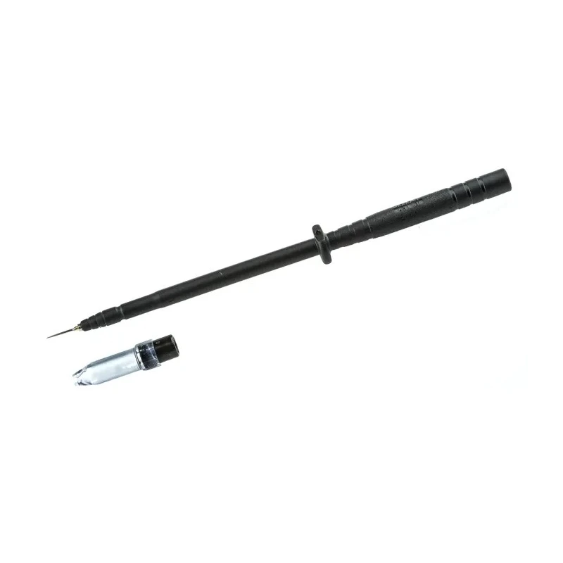 Staubli Spring Loaded Test Probe, 1kV, 1A, 4 mm Tip, Stainless Steel, Black, 4 mm Socket 24.0238-21