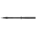Staubli Spring Loaded Test Probe, 1kV, 1A, 4 mm Tip, Stainless Steel, Black, 4 mm Socket 24.0238-21