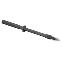 Staubli Spring Loaded Test Probe, 1kV, 1A, 4 mm Tip, Stainless Steel, Black, 4 mm Socket 24.0238-21